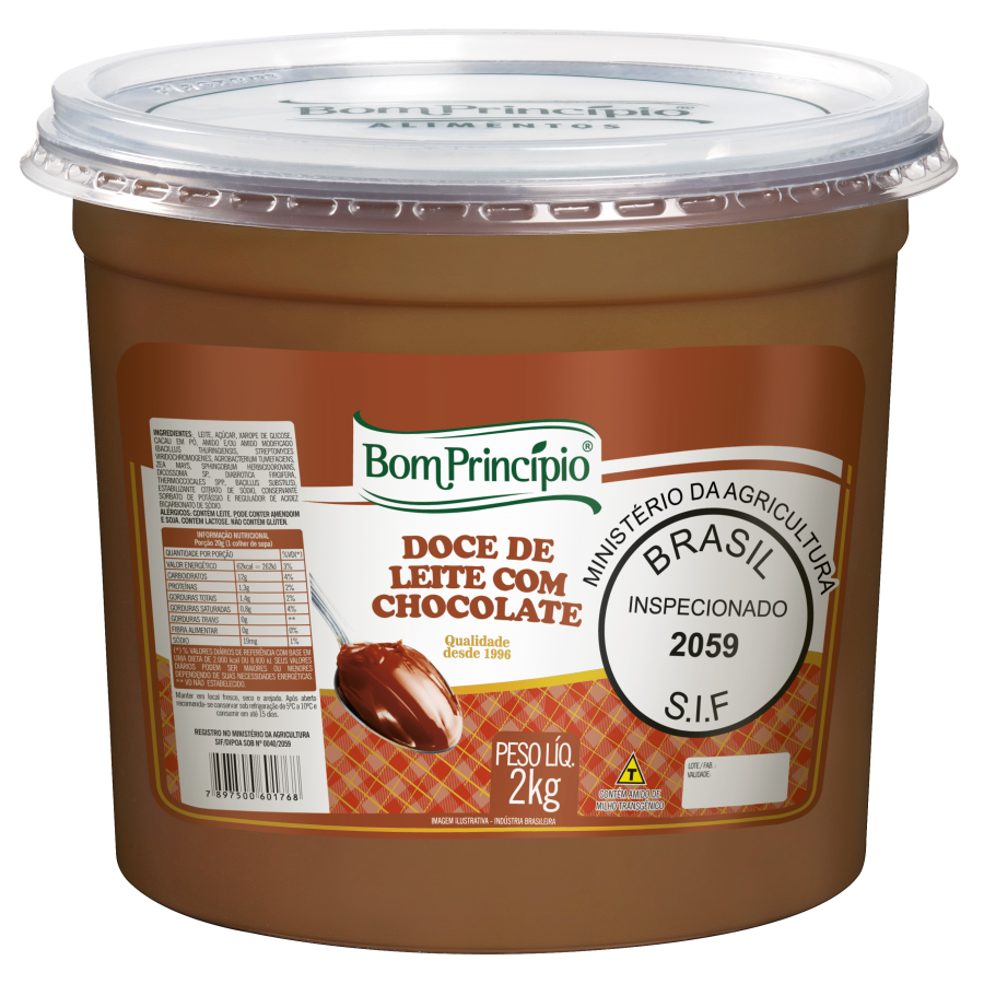 doce de leite com chocolate 2kg